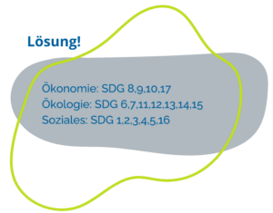 Lösung Zuordnung SDGs SDG Quiz Lösung