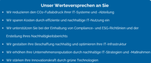 Mehrwerte von Sustainable IT