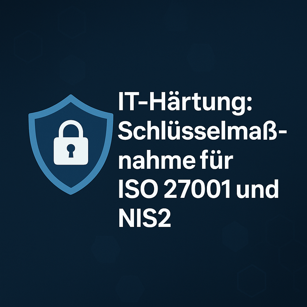 ISO27001 und NIS2 mit Haertung erreichen.
